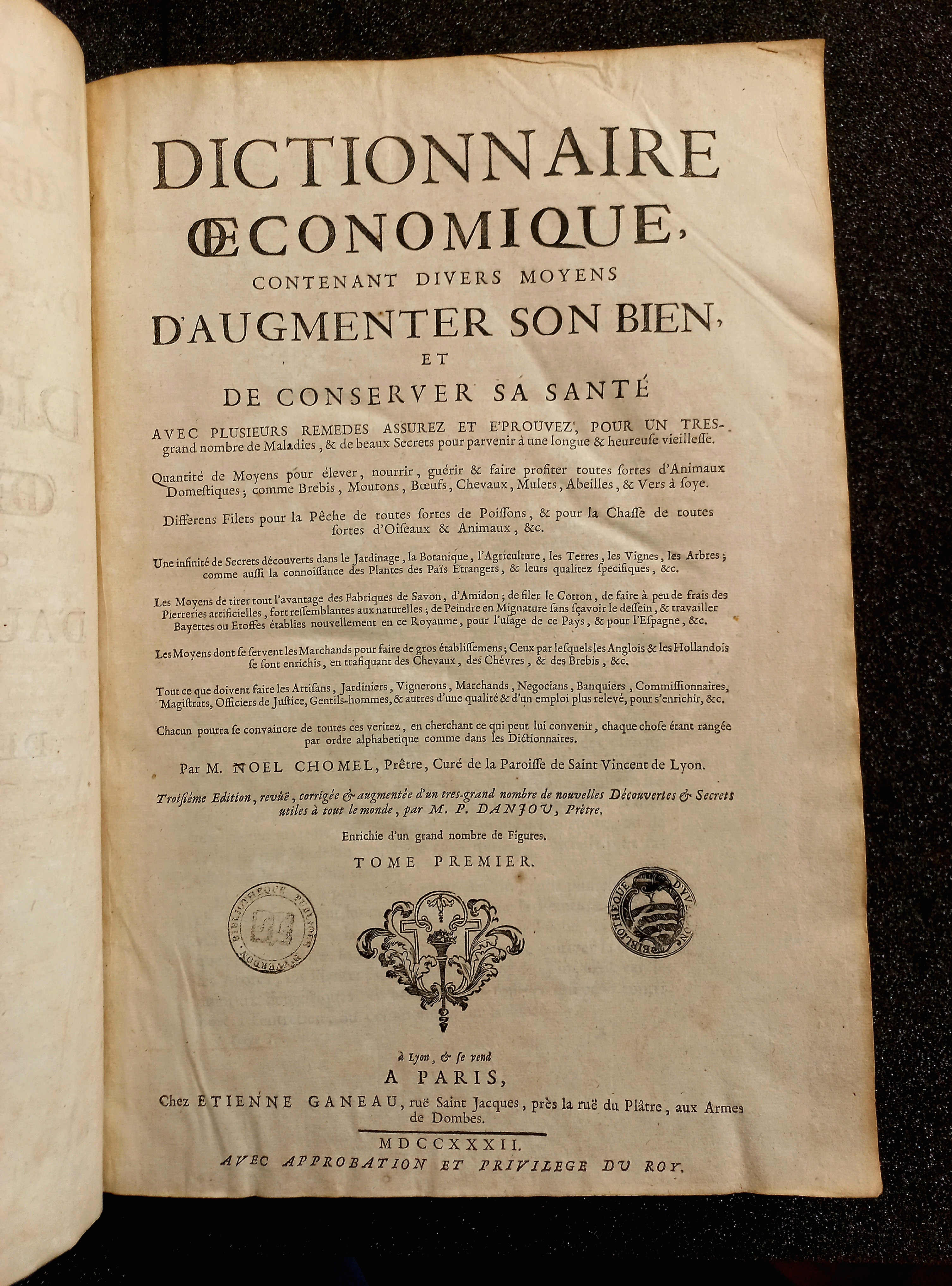 Dictionnaire oeconomique