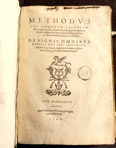  Methodus sex librorum Galeni